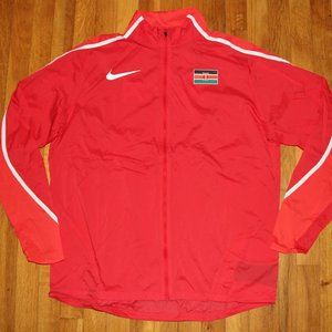 Nike Pro Elite Lightweight Team Kenya Running Jacket Mens L Red